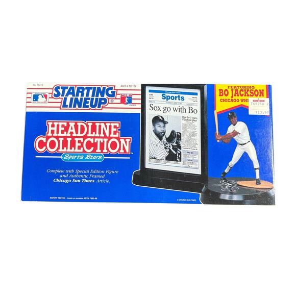 Bo Jackson Chicago White Sox Starting Lineup Headline Collection - Vintage NIB - Picture 1 of 8